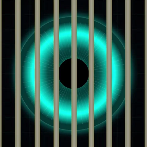 Abstract neon cyan vertical stripes digital background pattern loop Stock Footage 344778033
