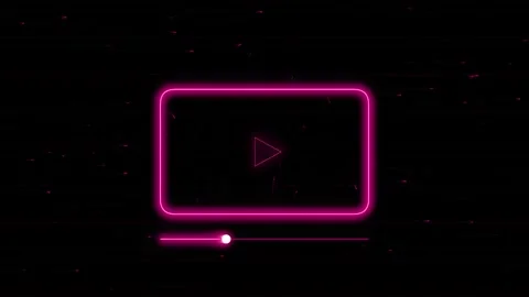 Abstract Neon Cybernetic Media Engine Seamless Loop Stock Footage 344090410
