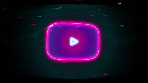 Abstract Neon Cyberpunk Cloud with Ambient Fog &amp; Wet Ground Reflection 4K Stock Footage 344090409