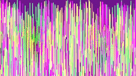 Abstract neon data flow background with vibrant vertical light streaks effect Stock Footage 336544177