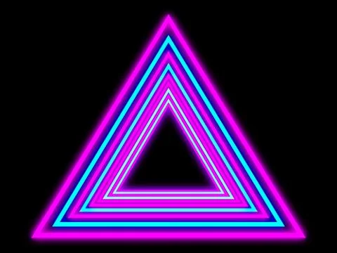Abstract neon design background. 3D illustration. Stock Illustration