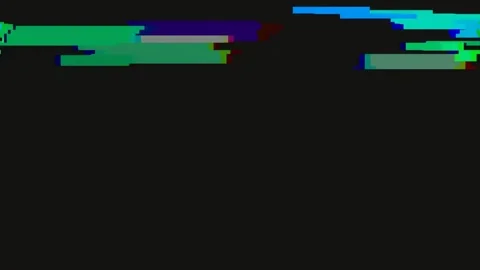 Abstract neon digital data background with vibrant glitch effect and color fl Stock Footage 342160200