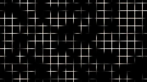 Abstract Neon Digital Grid Lines with Futuristic HUD Network Data Flow Black Stock Footage 345743246