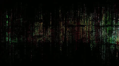 Abstract neon digital light streaks on black background, animated backdrop,.. 動画素材 342043009