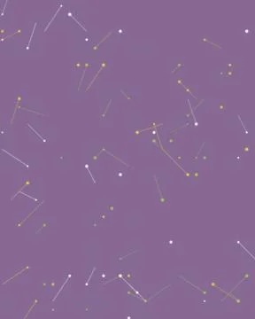 Abstract Neon Digital Pattern with Glowing Lines and Dots on Purple Backdrop Illustrazione stock