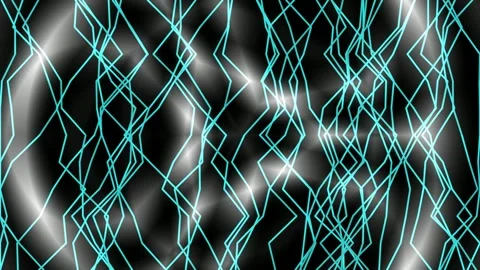 Abstract Neon Digital Wave Background - Futuristic Techno Tech Energy Stock Footage 336766252