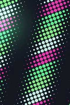 Abstract Neon Dot Gradient Background Stock Photos