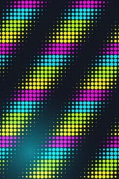 Abstract Neon Dot Pattern Stock Photos