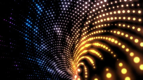 Abstract Neon Dots Background. Looping 4K video Stock-Footage 316709627