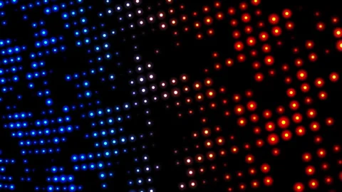 Abstract Neon Dots Motion Background. Looping 4K video. Stock-Footage 316709884