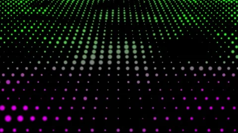 Abstract Neon Dotscape Animation Background Video stock 295019501