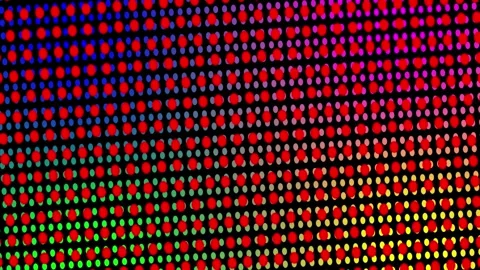 Abstract neon dotted background. Modern rotating polka dot background Stock-Footage 305648198