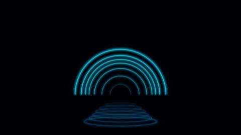 Abstract Neon Echo Resonance Seamless motion Loop Stock-Footage 343202122