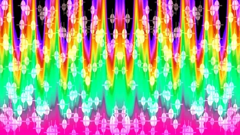 Abstract neon equalizer background with vibrant rainbow digital wave effect Stock Footage 336504619