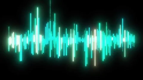 Abstract neon equalizer Stock Illustration