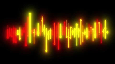 Abstract neon equalizer Stock Illustration