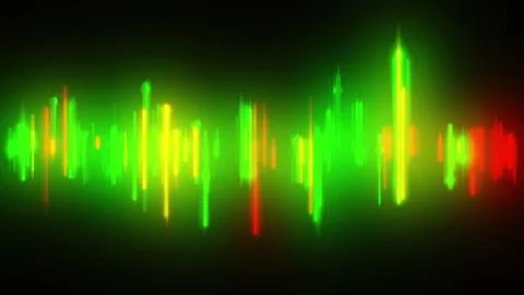 Abstract neon equalizer Stock Illustration