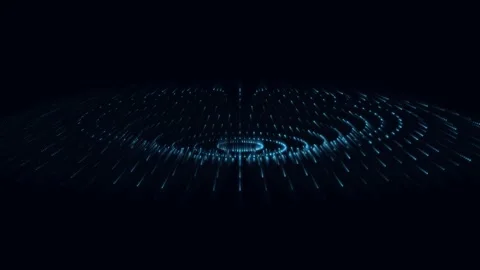 Abstract Neon Event Horizon Seamless Motion Loop Stock Footage 341860725