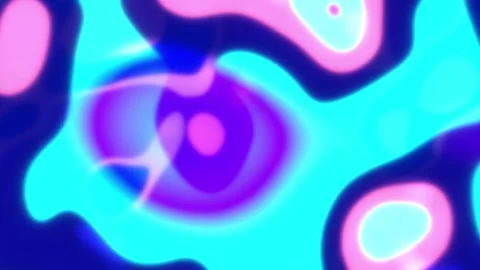 Abstract Neon Fluid Gradient Motion Background with Glowing Organic Shapes Loop Stock Footage 341688038