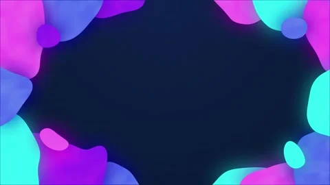 Abstract Neon Fluid Motion Background in Cyberpunk Colors Stock Footage 335738189