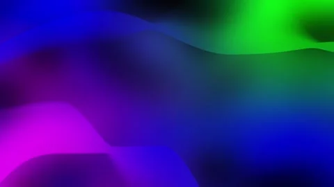 Abstract Neon Fluid Waves Motion Loop for DJ Stage Nightclub Video stock 345505082