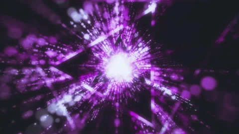 Abstract neon forms blending in a seamless loop, perfect for VJ sets, EDM Stock Footage 248801527