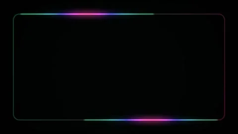 Abstract neon frame animation with shifting colors Stock-Footage 325252209
