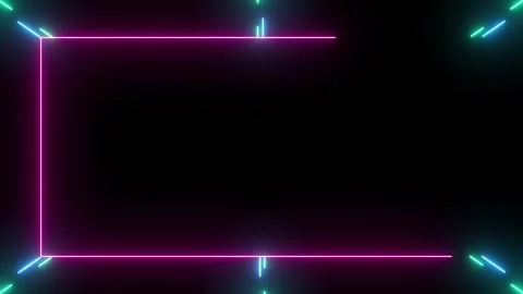 Abstract Neon Frame Background Video stock 247769056