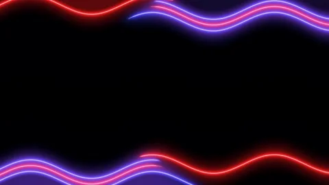 Abstract Neon Frame Background Stock Footage 284398371