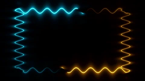 Abstract Neon Frame Stock Footage 284393110