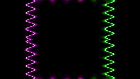 Abstract Neon Frame Stock Footage 284393791