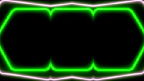 Abstract Neon Frame Stock Footage 284403750