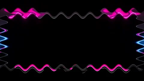 Abstract Neon Frame Stock Footage 284404381