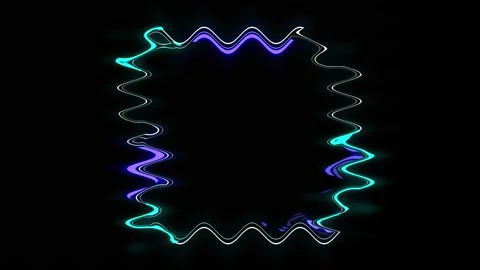 Abstract Neon Frame Stock Footage 284404572