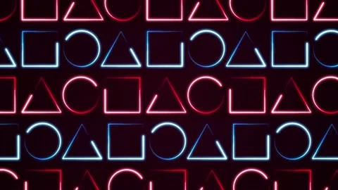 Abstract Neon Fx Geometric Light Stroke Background Loop 스톡 동영상 138219073