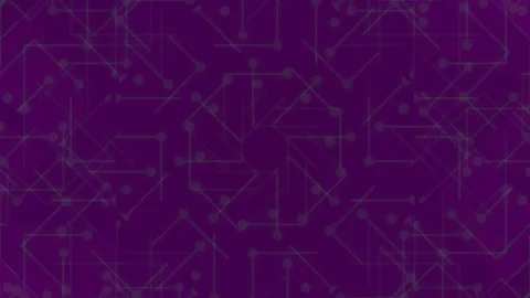 Abstract neon geometric background pattern on dark green backdrop Stock Footage 339346805