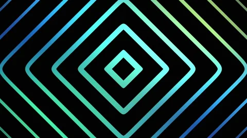 Abstract neon geometric background, seamless looping animation Stock Footage 167745377