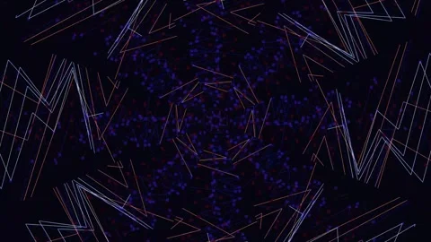 Abstract Neon Geometric Motion Loop 스톡 동영상 333450425