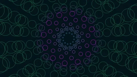 Abstract neon geometric pattern background for modern futuristic design displ Stock Footage 341057444