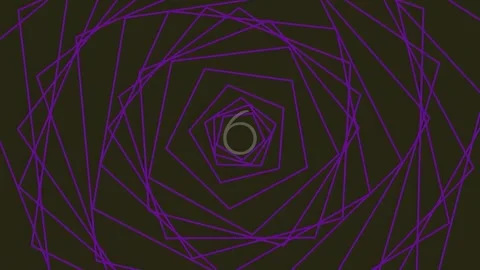Abstract Neon Geometric Pattern Background in Purple and Magenta Digital Styl Stock Footage 342092771
