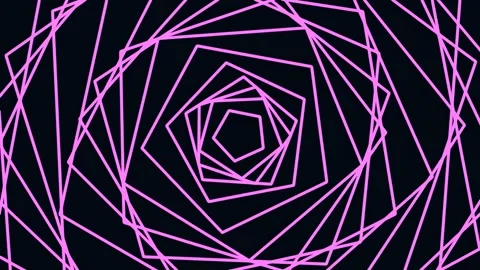 Abstract neon geometric pattern glowing lines background for modern design Stock Footage 341055947