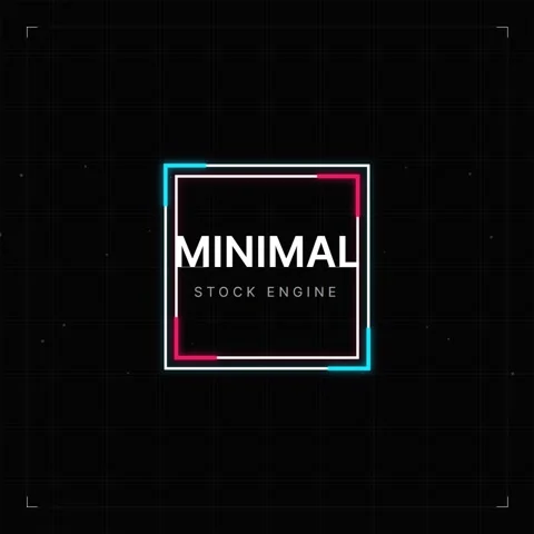Abstract Neon Geometric Shapes Pulsating on Dark Background Stock Footage 346281348