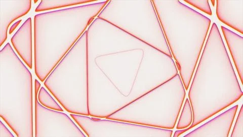 Abstract neon geometric triangle line art grain background Stock Illustration