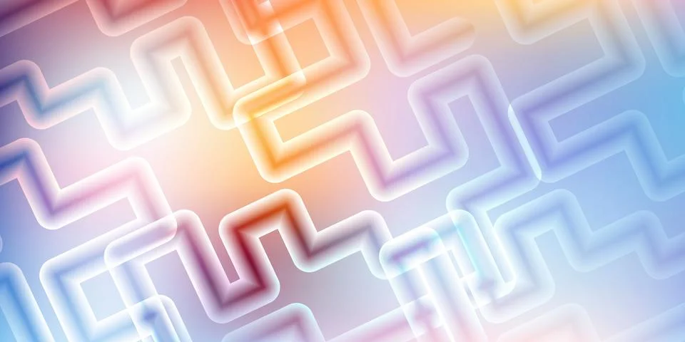 Abstract Neon Geometric Zigzag Pattern Background with Warm Glow Stockillustratie