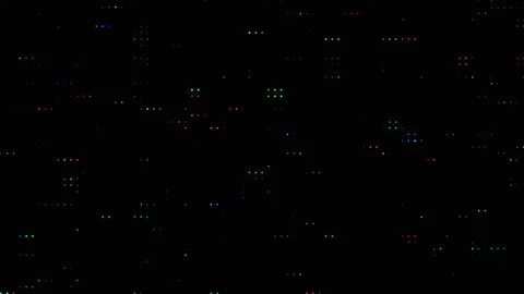 Abstract Neon Glitch Lines Background with Colorful Moving Digital Noise 库存影片 333144474