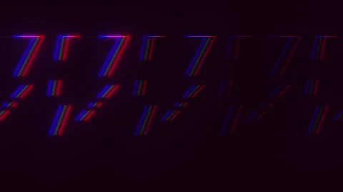 Abstract neon glitch pattern background with RGB light streaks and distortion Vídeo Stock 330087464