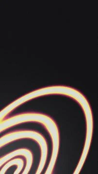 Abstract neon glow lines with a grainy retro texture on a black background,.. Illustrazione stock