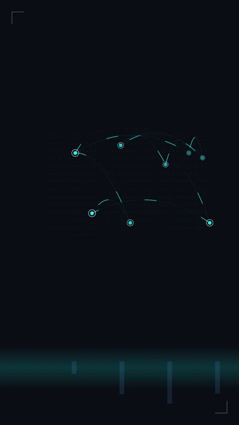 Abstract neon glowing circuit board lines on dark background for technology.. Stock Footage 344939885