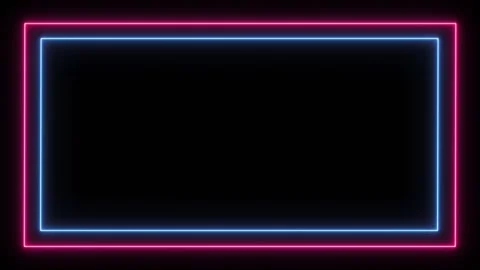 Abstract neon glowing frame , stage for product presentation Stock Footage 259883146