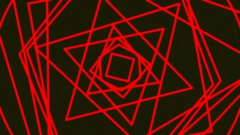 Abstract neon glowing geometric circuit board pattern for tech visualization Stock Footage 342157937